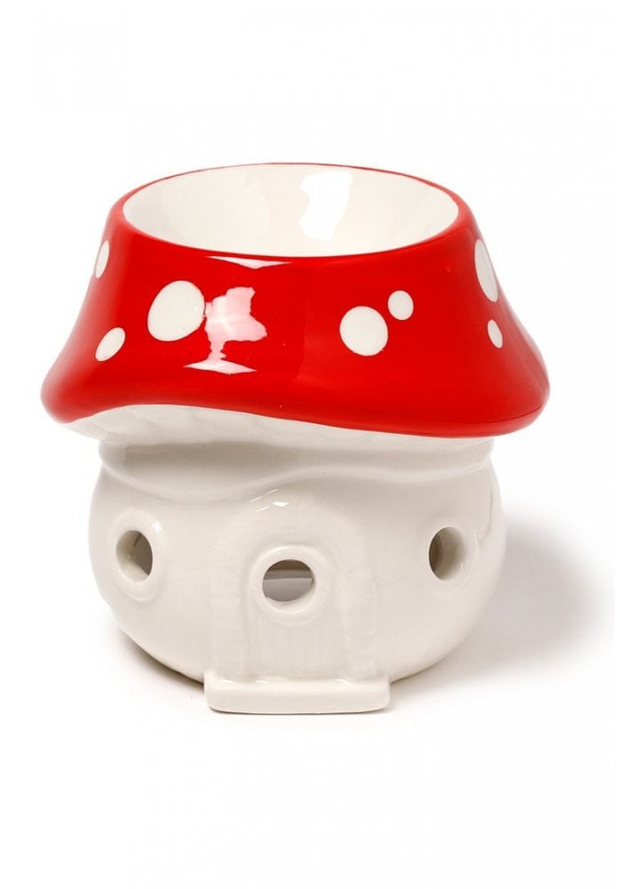 fairy toadstool ceramic oil burner