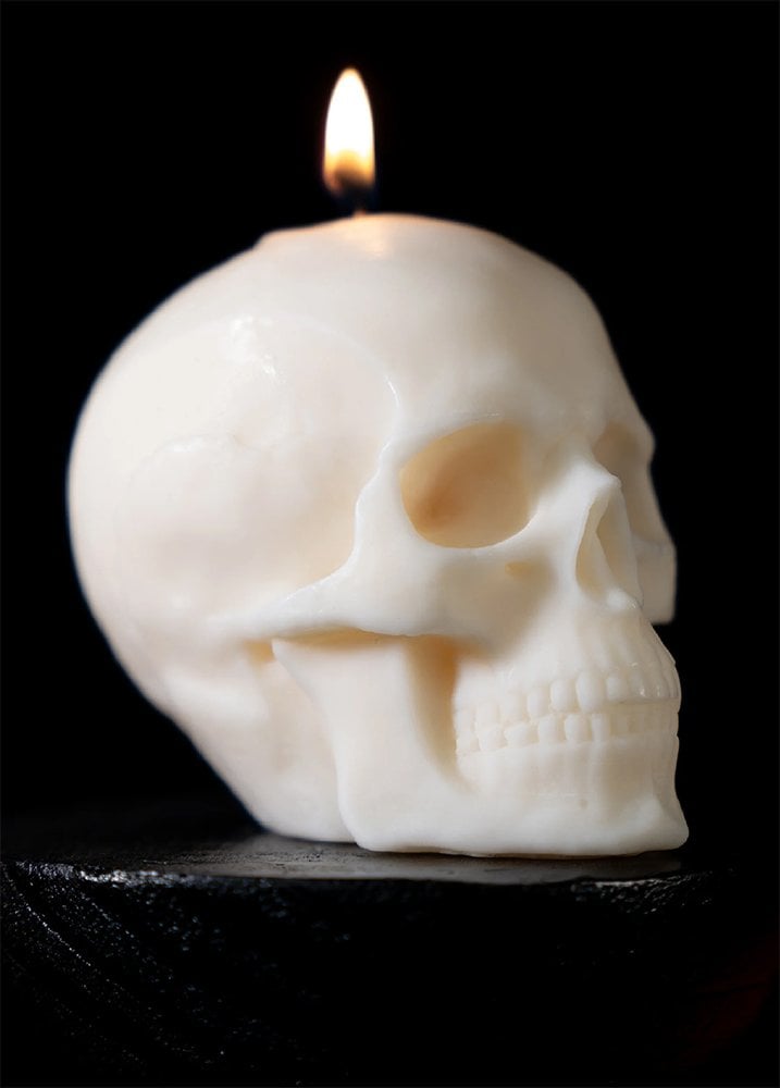 anatomical skull candle