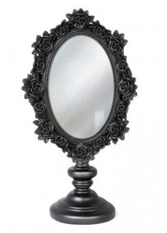 Black Rose Dressing Table Mirror
