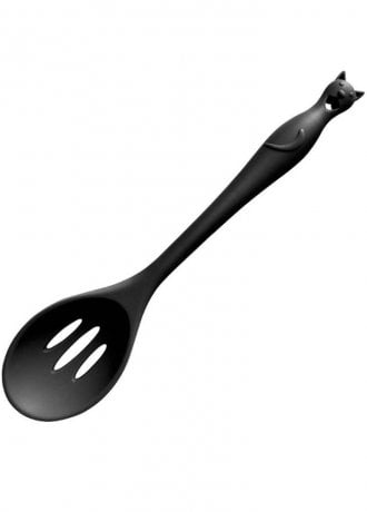 Alchemy Gothic Cat's Kitchen Slotted Spoon