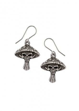 Alchemy Gothic Death Cap Mushroom Earrings