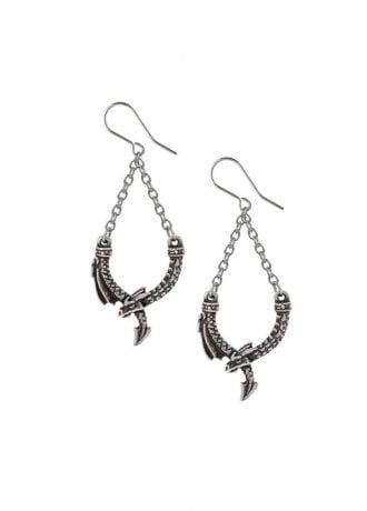 Alchemy Gothic Dragons Lure Dangler Earrings