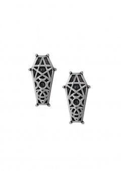 Hex Coffin Earrings
