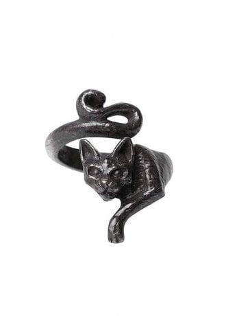 Alchemy Gothic Le Chat Noir Ring