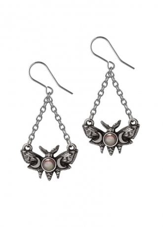 Alchemy Gothic Lunar Moth Earrings
