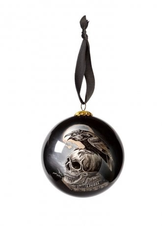 Alchemy Gothic Poe’s Raven Glass Bauble