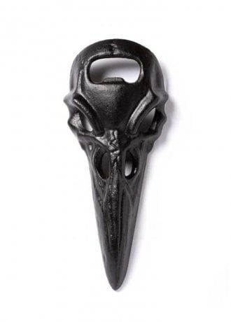 Alchemy Gothic Raven Skull Cast Iron Bottle Opener