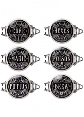 Alchemy Gothic Witch’s Spice Rack & Jars
