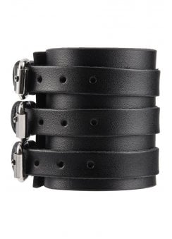 3 Strap Leather Wristband