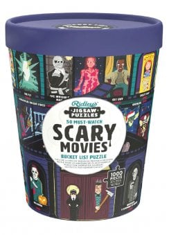 50 Must-Watch Scary Movies Bucket List Puzzle