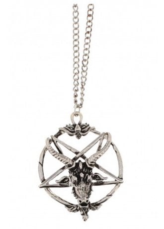 Attitude Clothing Baphomet Pentagram Necklace