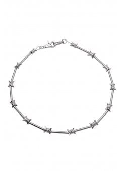 Bar & Barbed Wire Necklace