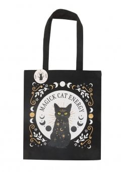 Black Magick Cat Energy Tote Bag