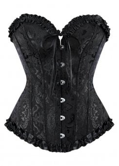 Black Satin Corset