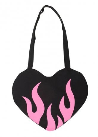 Attitude Clothing Burning Heart Tote Bag