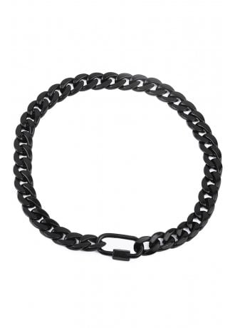 Attitude Clothing Chunky Black-Out Curb Link Choker