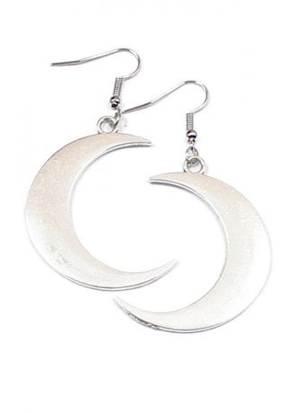 Attitude Clothing Crescent Moon Drop Earrings