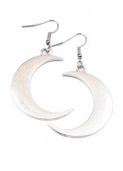Crescent Moon Drop Earrings