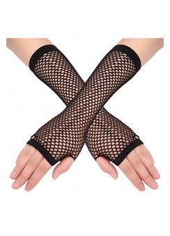 Fingerless Fishnet Gloves