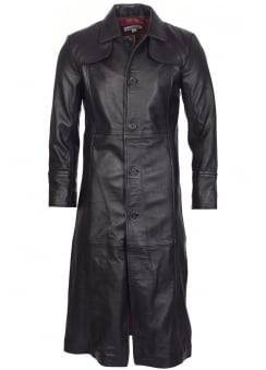Full Length Leather Trench Coat