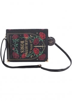 Gothic Rose Book Shaped Crossbody Bag