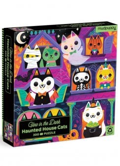 Haunted House Cats 300 Piece Glow in the Dark Puzzle