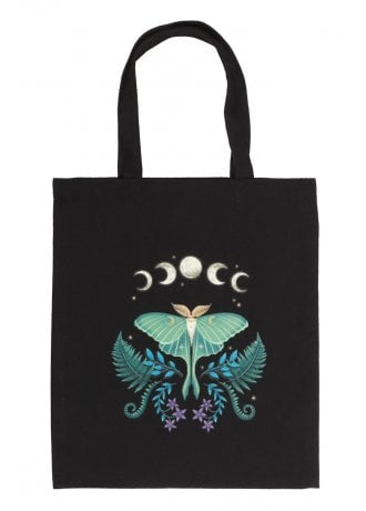 Attitude Clothing Luna Moth Cotton Tote Bag
