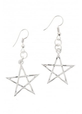 Attitude Clothing Pentagram Earrings