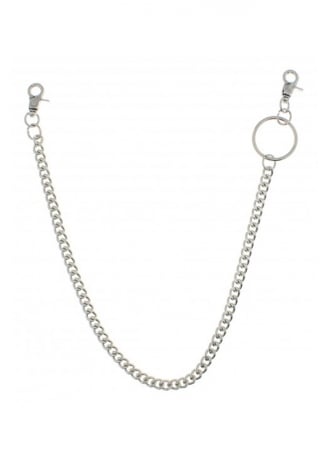 Attitude Clothing Rhodium Belt Chain