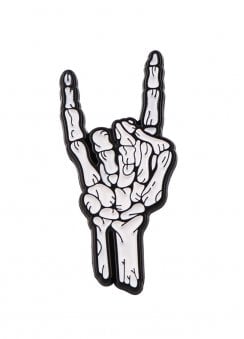 'Rock' Skeleton Hand Enamel Pin