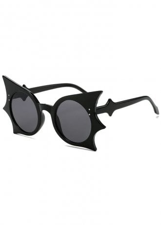 Attitude Clothing Round Lens Bat Wing Sunglasses
