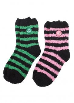Set Of 2 Good Witch & Bad Witch Fluffy Socks