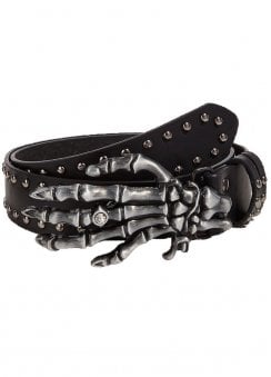 Skeleton Hand Studded Belt