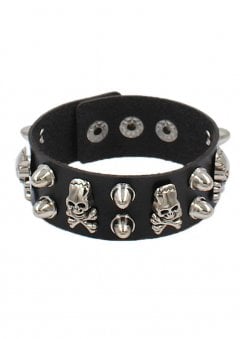 Skulls & Studs Wristband