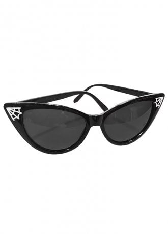 Attitude Clothing Spiderweb Cat Eye Sunglasses