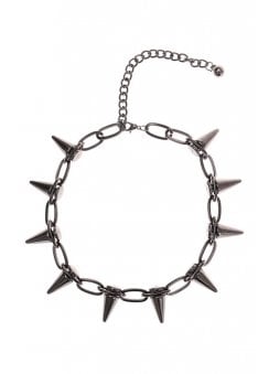 Spiked Stud Choker Necklace
