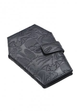Attitude Clothing Spooky Embossed Coffin Wallet