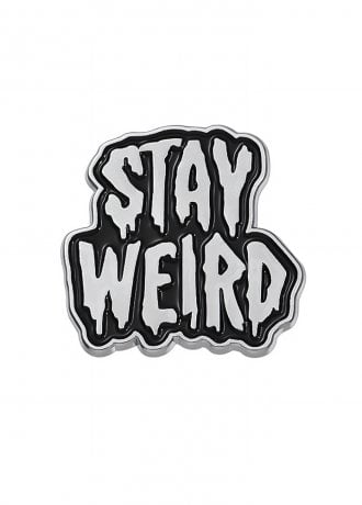 Attitude Clothing Stay Weird Enamel Pin