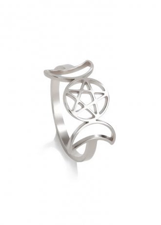 Attitude Clothing Triple Moon Goddess Ring