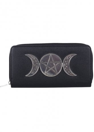 Attitude Clothing Triple Moon Zip Wallet