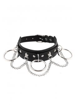 Triple O-Ring Chain & Stud Choker