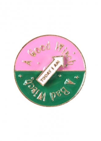 Attitude Clothing Which Witch Are You Spinning Pin Badge