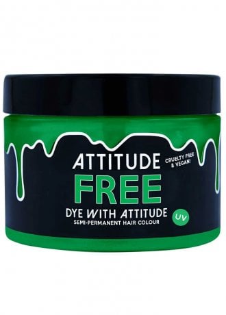 Attitude Hair Dye Free UV Green Semi-Permanent Hair Dye