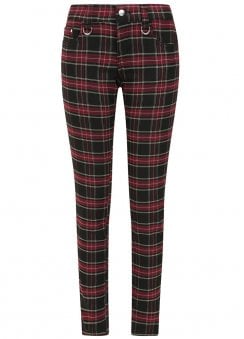 Burgundy Tartan Forever Yours Trousers