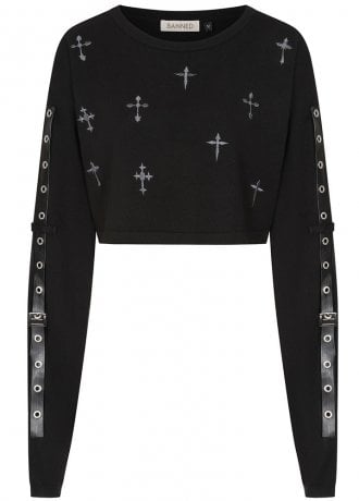 Banned Apparel Crossbound Crop Jumper