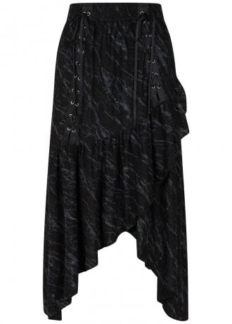 Banned Apparel Dark Angel Lace-Up Skirt