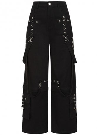 Banned Apparel Dropzone Wide Leg Trousers