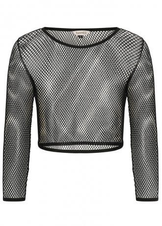 Banned Apparel No Rules Metallic Fishnet Top