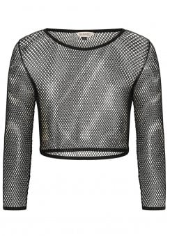 No Rules Metallic Fishnet Top