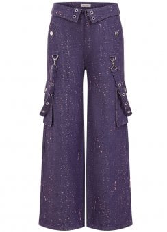 Purple Candy Strap Trousers